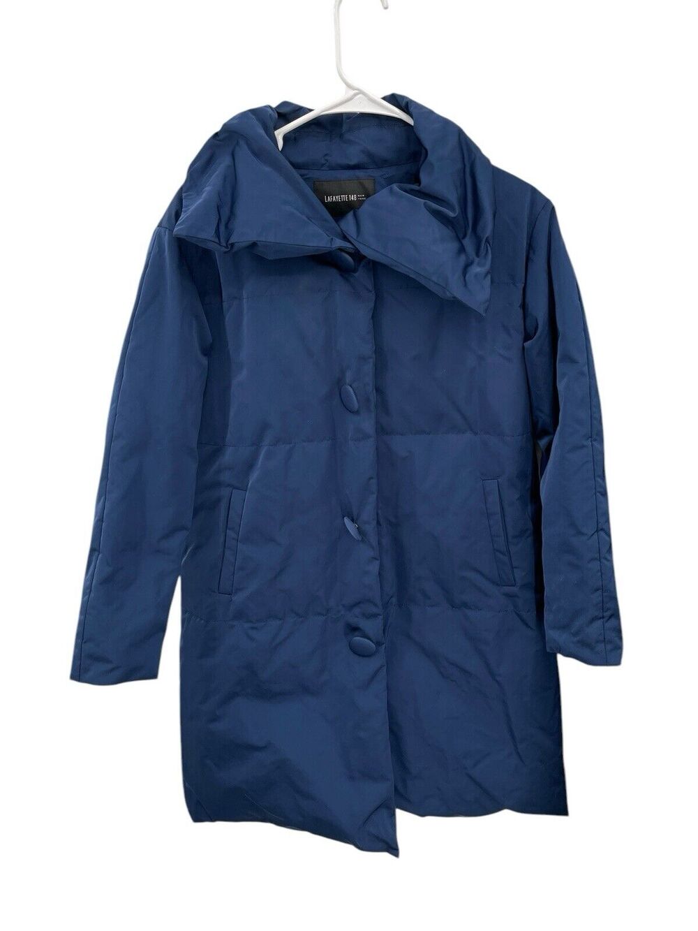 Lafayette 148 Coat Blue Puffer Size XS